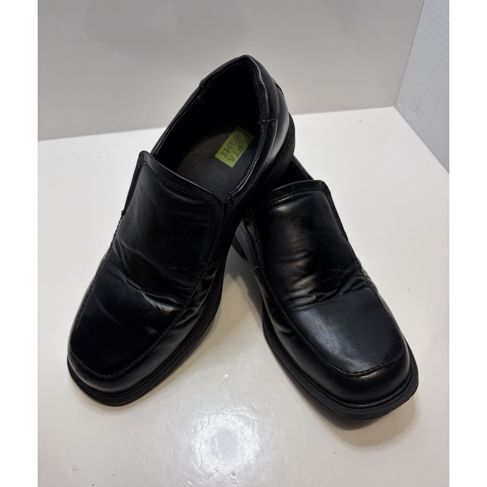 Left &‎ Right Brand Black Slip-On Dress Shoes Boys Size 3D